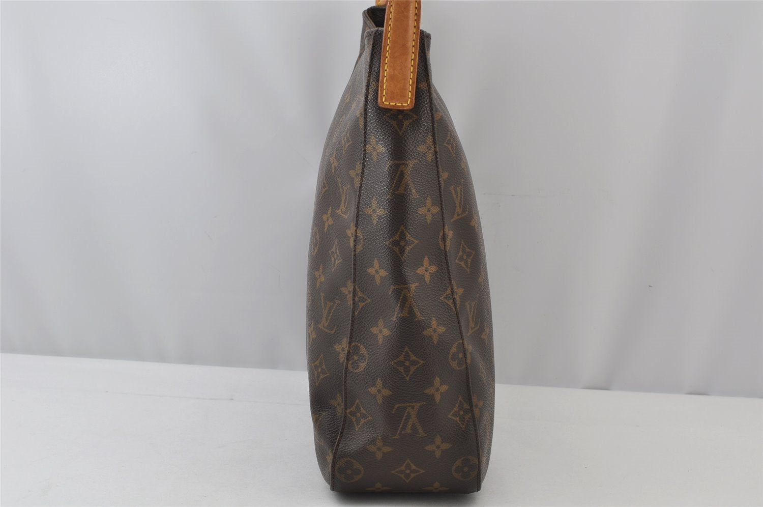 Authentic Louis Vuitton Monogram Looping GM Shoulder Bag M51145 LV 2520J