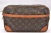 Authentic Louis Vuitton Monogram Compiegne 28 Clutch Hand Bag M51845 LV 2520K