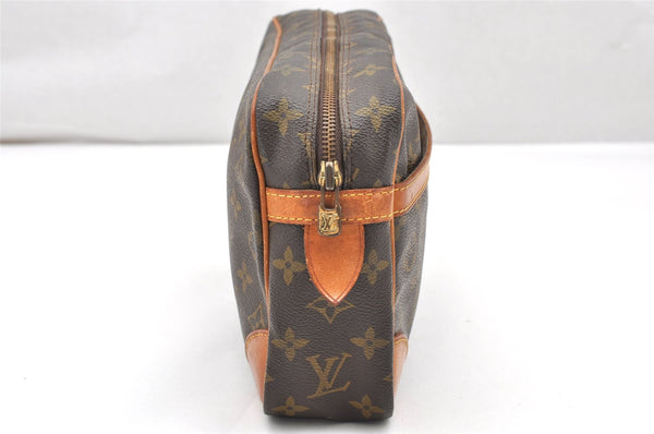 Authentic Louis Vuitton Monogram Compiegne 28 Clutch Hand Bag M51845 LV 2520K
