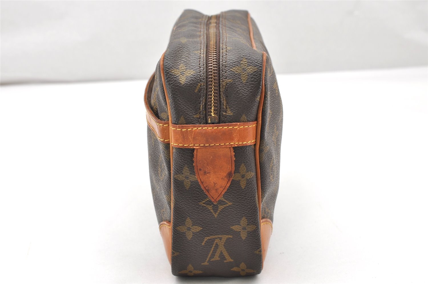 Authentic Louis Vuitton Monogram Compiegne 28 Clutch Hand Bag M51845 LV 2520K