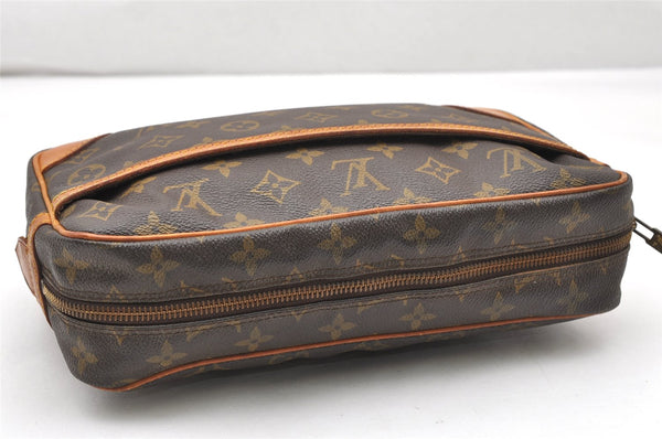 Authentic Louis Vuitton Monogram Compiegne 28 Clutch Hand Bag M51845 LV 2520K