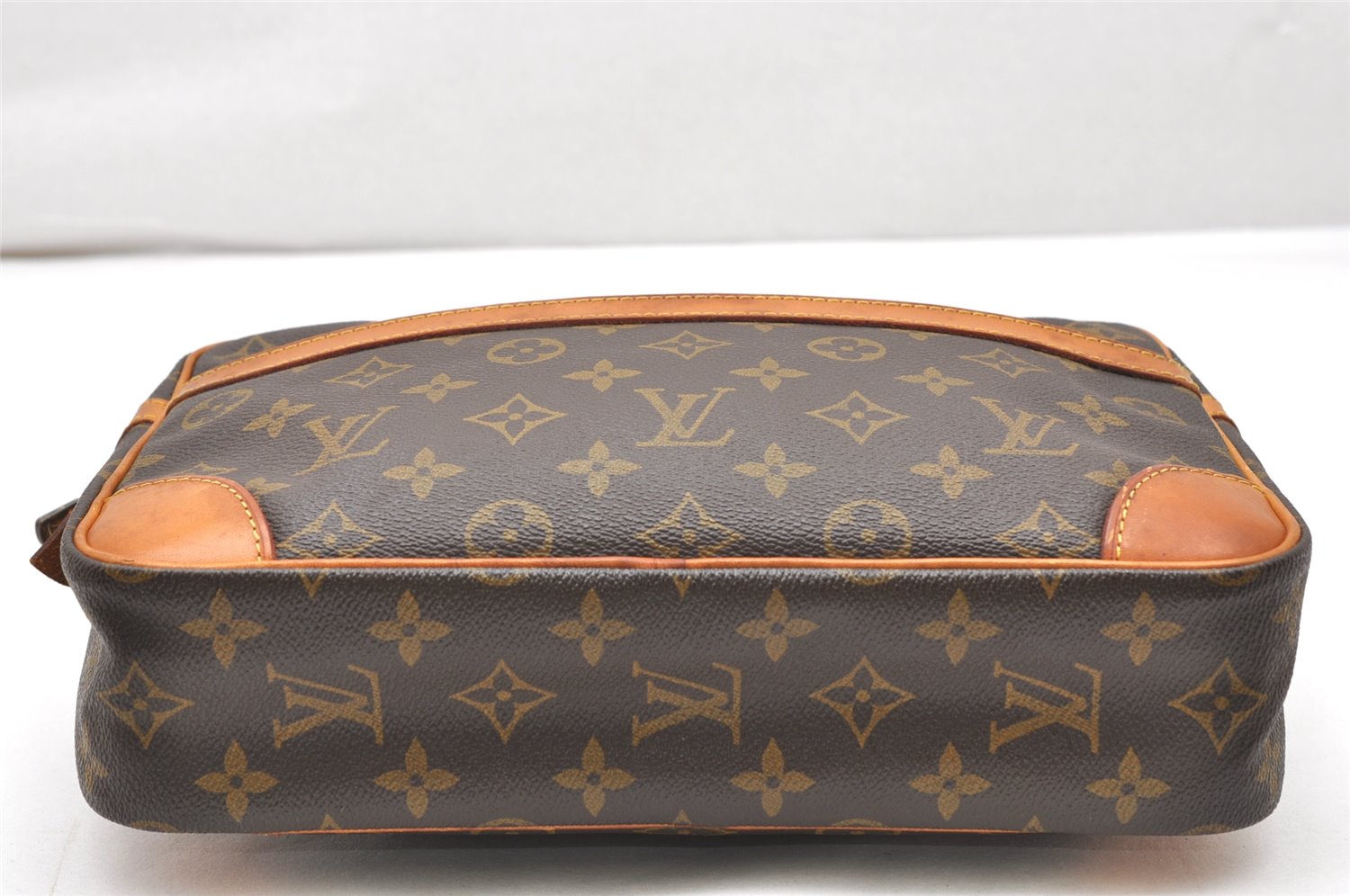 Authentic Louis Vuitton Monogram Compiegne 28 Clutch Hand Bag M51845 LV 2520K