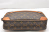 Authentic Louis Vuitton Monogram Compiegne 28 Clutch Hand Bag M51845 LV 2520K