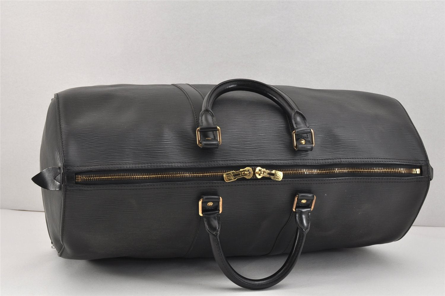 Authentic Louis Vuitton Epi Keepall 50 Boston Travel Bag Black M42952 LV 2522K