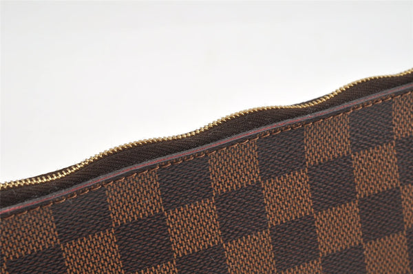 Authentic Louis Vuitton Damier Neverfull Pouch Purse Clutch Bag LV 2523I