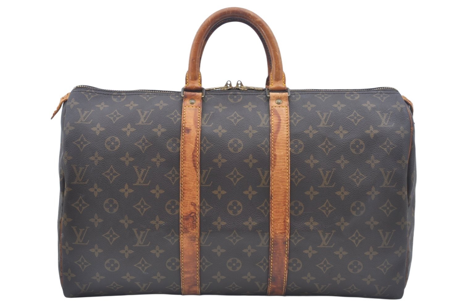 Authentic Louis Vuitton Monogram Keepall 45 Travel Boston Bag M41428 LV 2523K