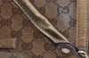 Authentic GUCCI GG Crystal Shoulder Tote Bag GG PVC Leather 197953 Brown 2524J