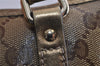 Authentic GUCCI GG Crystal Shoulder Tote Bag GG PVC Leather 197953 Brown 2524J