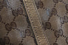 Authentic GUCCI GG Crystal Shoulder Tote Bag GG PVC Leather 197953 Brown 2524J