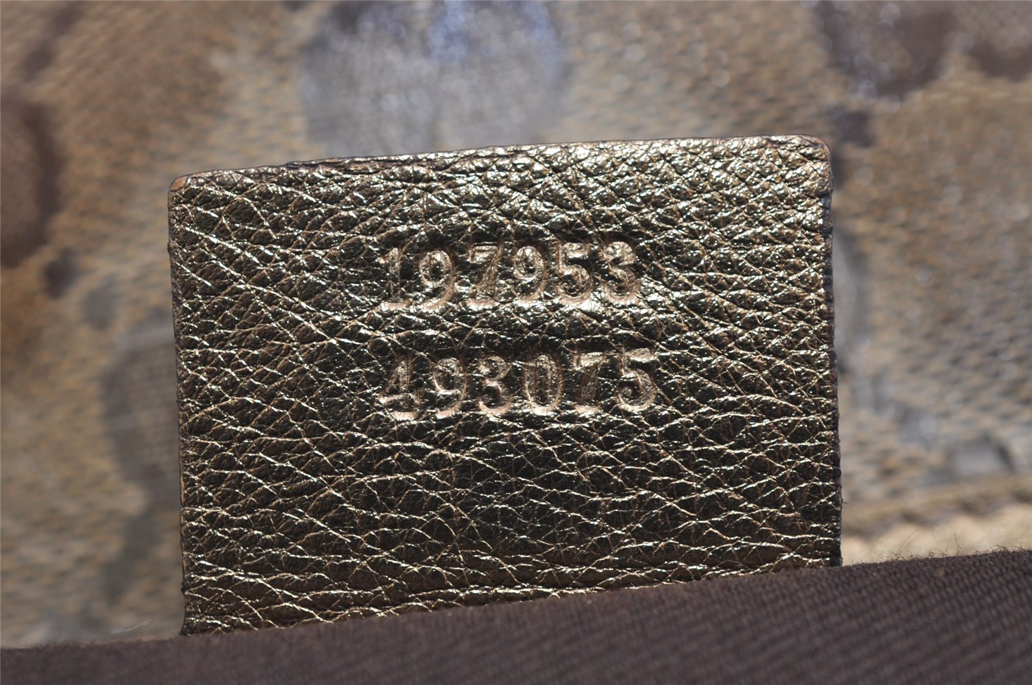 Authentic GUCCI GG Crystal Shoulder Tote Bag GG PVC Leather 197953 Brown 2524J