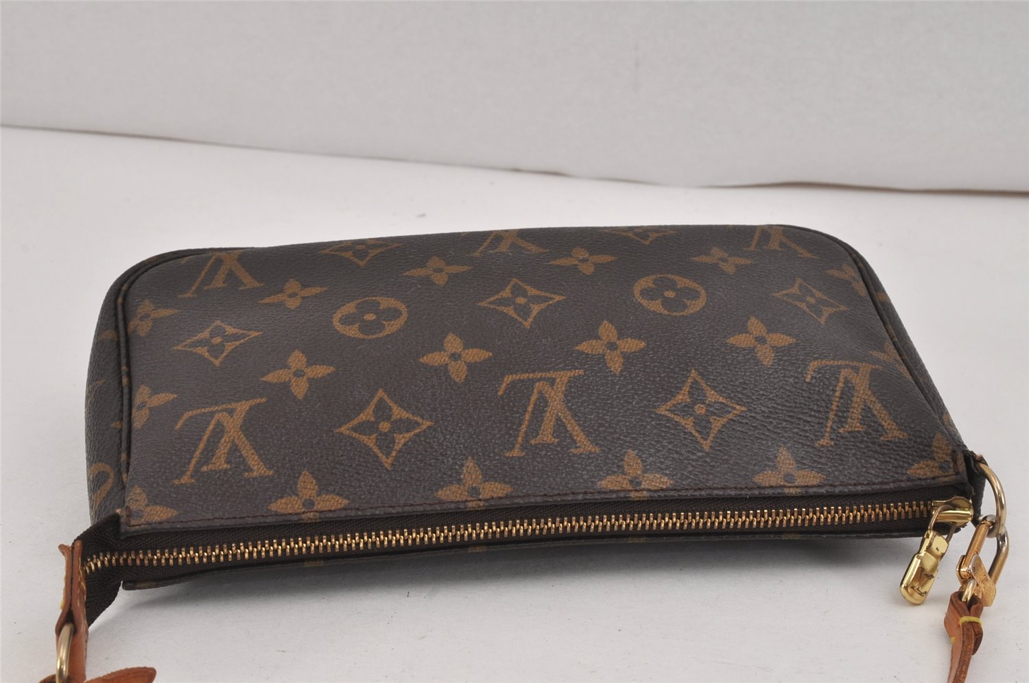 Authentic Louis Vuitton Monogram Pochette Accessoires Pouch M51980 LV 2524K
