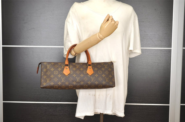 Authentic Louis Vuitton Monogram Sac Trico Hand Bag M51450 LV 2526I
