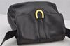 Authentic GUCCI Vintage Shoulder Cross Body Bag Purse Leather Black Junk 2526J