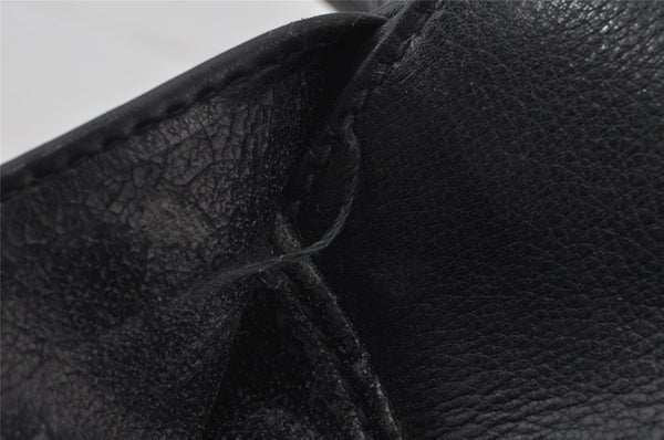 Authentic GUCCI Vintage Shoulder Cross Body Bag Purse Leather Black Junk 2526J