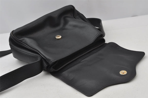 Authentic GUCCI Vintage Shoulder Cross Body Bag Purse Leather Black Junk 2526J