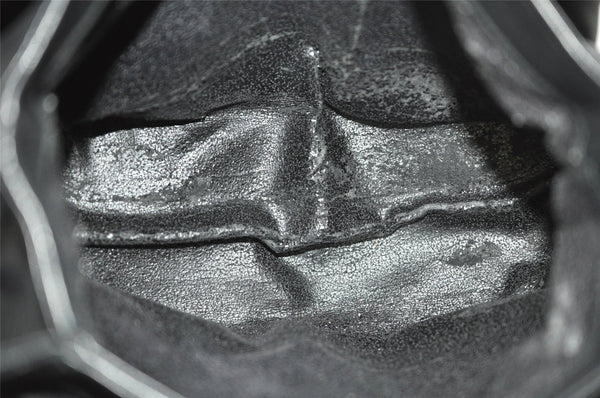 Authentic GUCCI Vintage Shoulder Cross Body Bag Purse Leather Black Junk 2526J