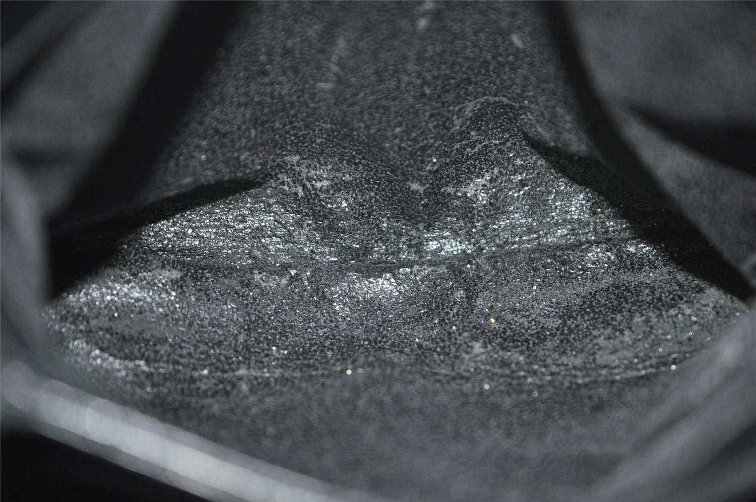 Authentic GUCCI Vintage Shoulder Cross Body Bag Purse Leather Black Junk 2526J