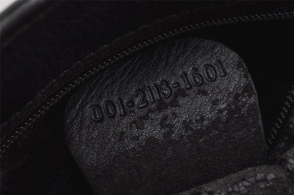 Authentic GUCCI Vintage Shoulder Cross Body Bag Purse Leather Black Junk 2526J