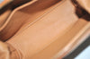 Authentic CELINE Macadam Blason Pattern Clutch Hand Bag PVC Leather Brown 2527J