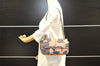 Authentic PRADA Flower Nylon Tessuto Saffiano Leather Shoulder Bag Pink 2528I