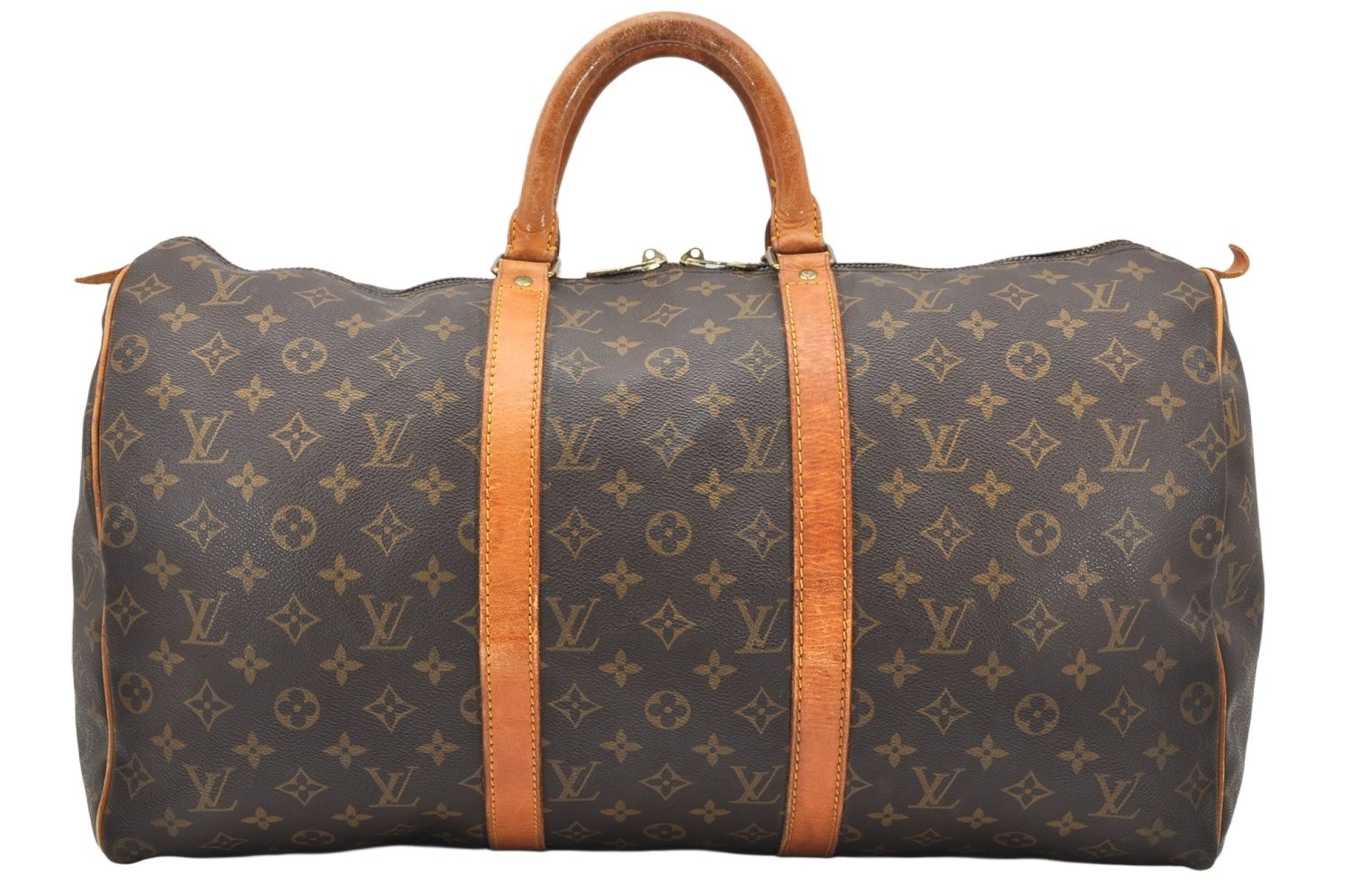 Authentic Louis Vuitton Monogram Keepall 50 Travel Boston Bag M41426 LV 2528K