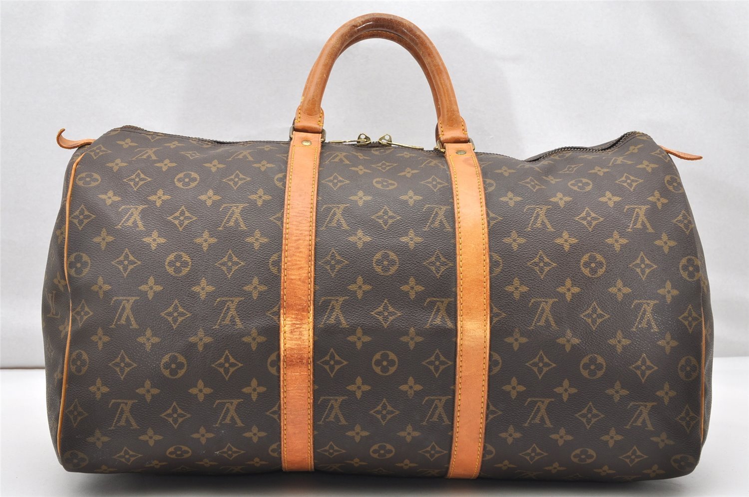 Authentic Louis Vuitton Monogram Keepall 50 Travel Boston Bag M41426 LV 2528K