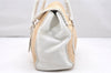 Authentic FENDI Selleria Shoulder Hand Bag Raffia Leather Beige White 2532K