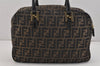 Authentic FENDI Vintage Zucca 2Way Shoulder Hand Bag Canvas Leather Brown 2534K