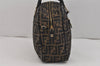 Authentic FENDI Vintage Zucca 2Way Shoulder Hand Bag Canvas Leather Brown 2534K