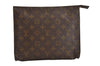Auth Louis Vuitton Monogram Poche Toilette 26 Cosmetics Pouch USA Model LV 2535J