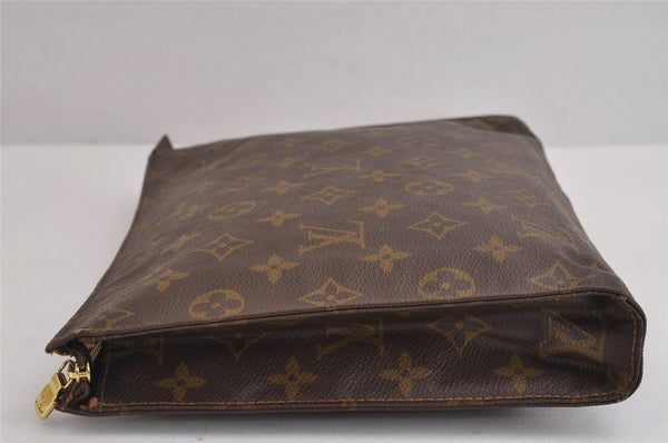 Auth Louis Vuitton Monogram Poche Toilette 26 Cosmetics Pouch USA Model LV 2535J