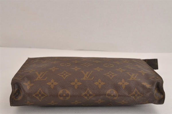 Auth Louis Vuitton Monogram Poche Toilette 26 Cosmetics Pouch USA Model LV 2535J