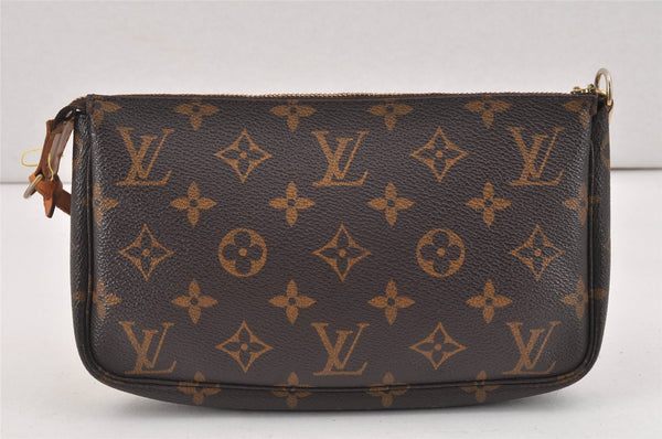 Authentic Louis Vuitton Monogram Pochette Accessoires Pouch M51980 Junk 2535K