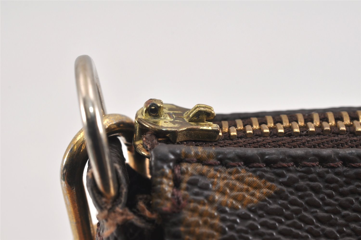 Authentic Louis Vuitton Monogram Pochette Accessoires Pouch M51980 Junk 2535K