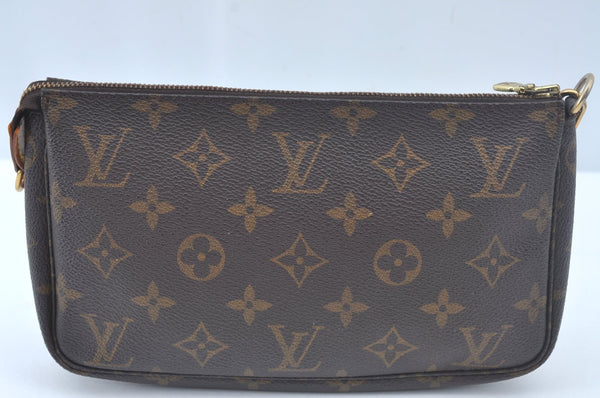 Authentic Louis Vuitton Monogram Pochette Accessoires Pouch M51980 LV 2536K