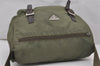 Authentic PRADA Nylon Tessuto Leather Shoulder Cross Body Bag Khaki Green 2537J