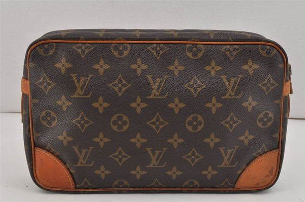 Authentic Louis Vuitton Monogram Compiegne 28 Clutch Hand Bag M51845 LV 2537K