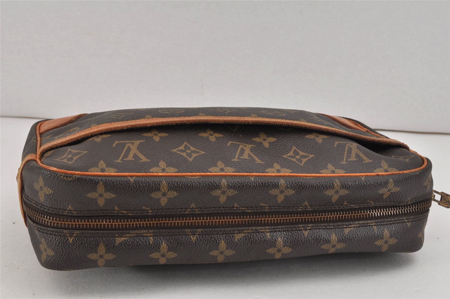 Authentic Louis Vuitton Monogram Compiegne 28 Clutch Hand Bag M51845 LV 2537K