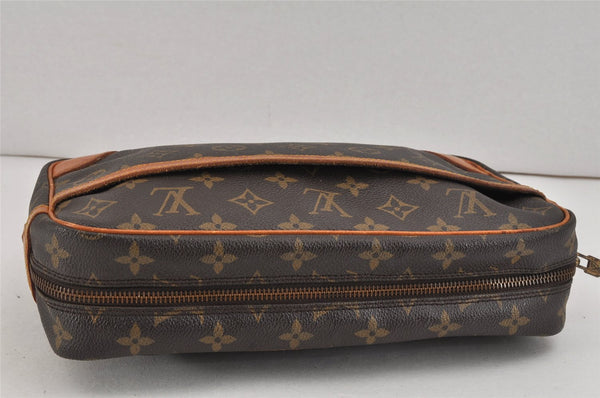 Authentic Louis Vuitton Monogram Compiegne 28 Clutch Hand Bag M51845 LV 2537K