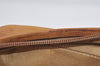 Authentic GUCCI Web Sherry Line Micro GG Shoulder Bag PVC Leather Brown 2538I