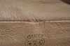 Authentic GUCCI Web Sherry Line Micro GG Shoulder Bag PVC Leather Brown 2538I
