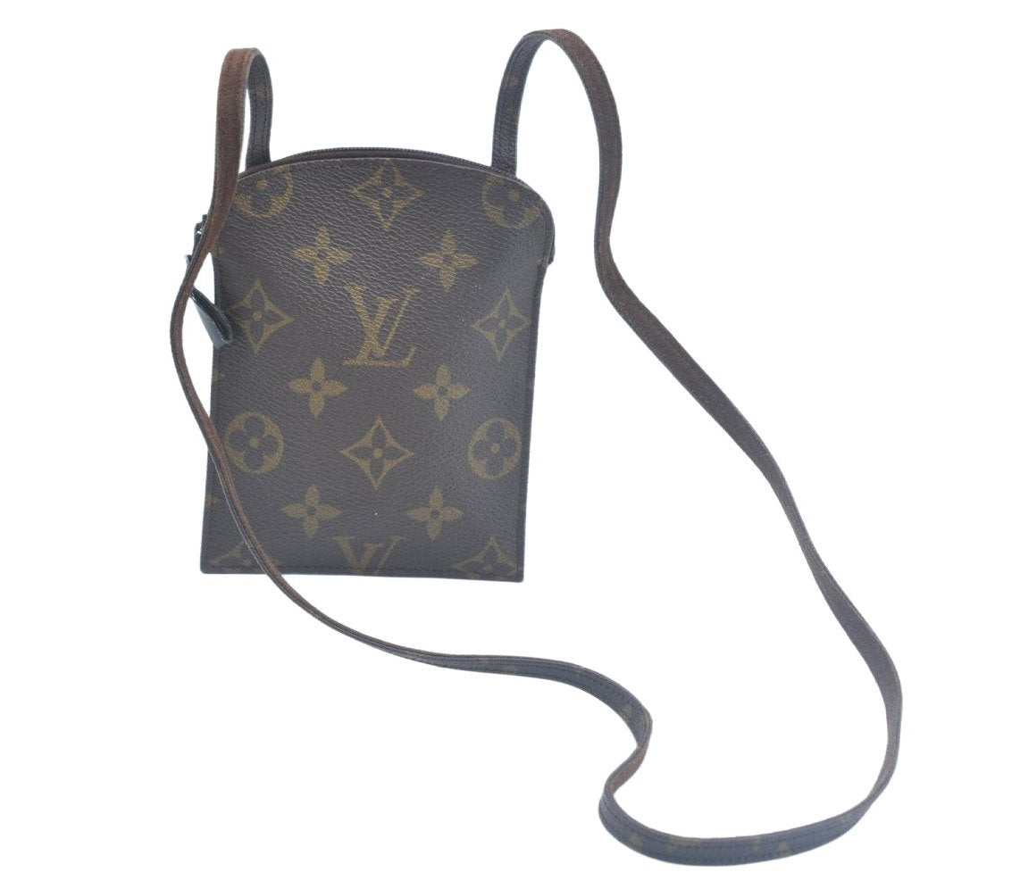 Auth Louis Vuitton Monogram Pochette Secret Shoulder Bag Pouch Old Model 2539I