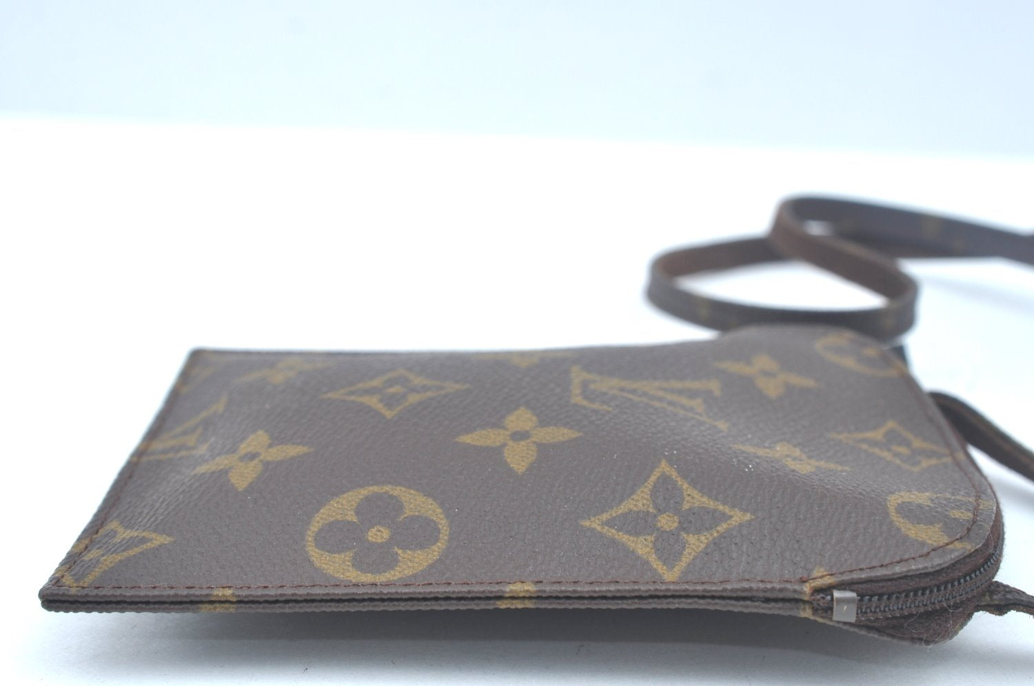Auth Louis Vuitton Monogram Pochette Secret Shoulder Bag Pouch Old Model 2539I