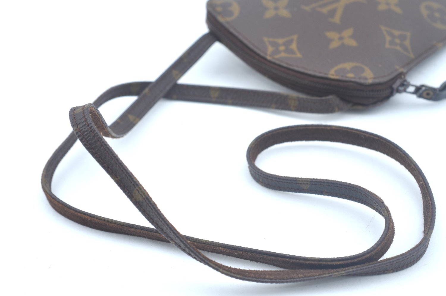 Auth Louis Vuitton Monogram Pochette Secret Shoulder Bag Pouch Old Model 2539I