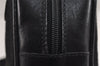 Authentic GUCCI Web Sherry Line Micro GG Canvas Leather Shoulder Bag Black 2539J