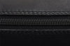 Authentic GUCCI Web Sherry Line Micro GG Canvas Leather Shoulder Bag Black 2539J