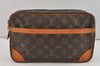 Authentic Louis Vuitton Monogram Compiegne 28 Clutch Hand Bag M51845 LV 2539K