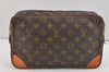 Authentic Louis Vuitton Monogram Compiegne 28 Clutch Hand Bag M51845 LV 2539K