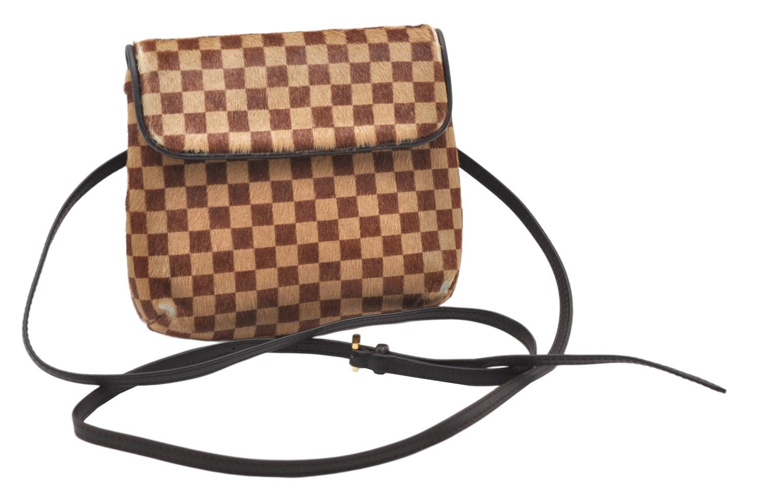 Authentic Louis Vuitton Damier Sauvage Gazelle M92130 Shoulder Cross Bag 2540K