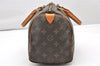 Authentic Louis Vuitton Monogram Speedy 25 Boston Hand Bag M41528 LV 2542K